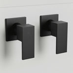 Bathroom Shower Bath Hot and Cold Square Mixer WATERMARK Certified in Black