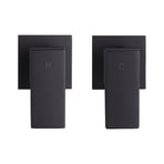 Bathroom Shower Bath Hot and Cold Square Mixer WATERMARK Certified in Black