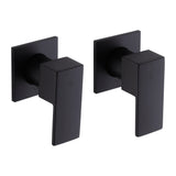 Bathroom Shower Bath Hot and Cold Square Mixer WATERMARK Certified in Black
