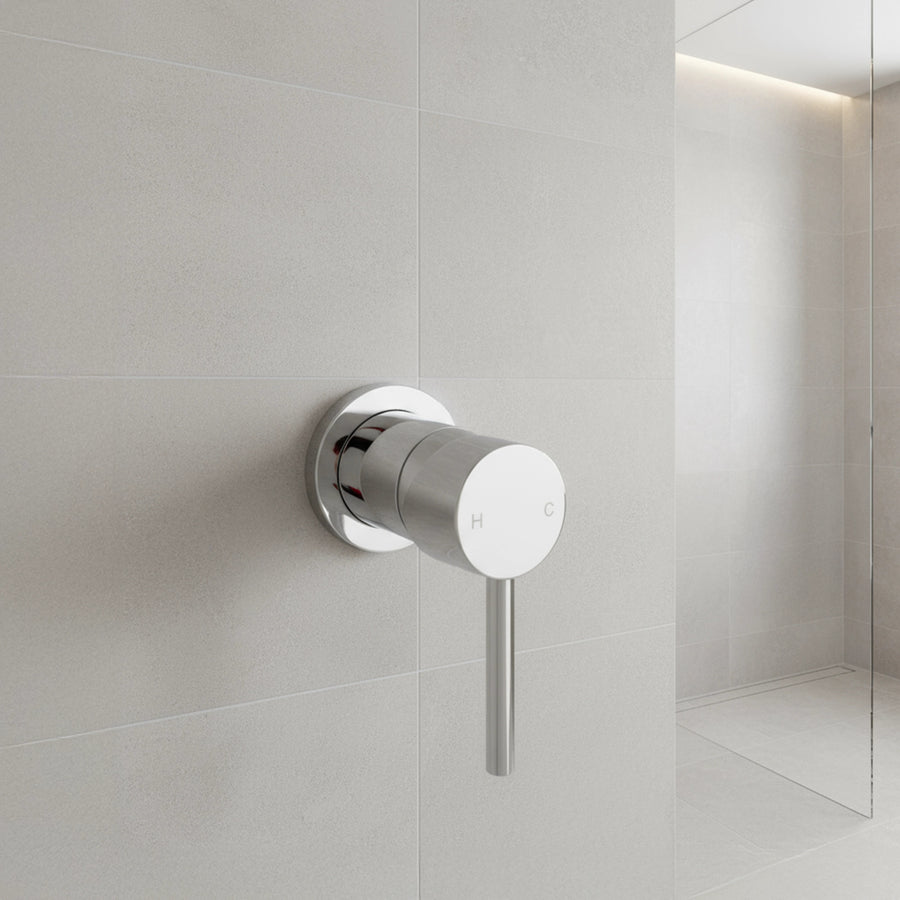 Single Round Shower Bath Mixer Tap Bathroom WATERMARK Approved
