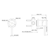 Single Round Shower Bath Mixer Tap Bathroom WATERMARK Approved - Extra Image
