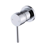 Single Round Shower Bath Mixer Tap Bathroom WATERMARK Approved - Rear View