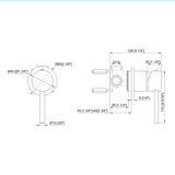 Single Round Shower Bath Mixer Tap Bathroom WATERMARK Approved - Extra Image