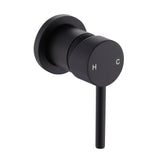 Single Round Shower Bath Mixer Tap Bathroom WATERMARK Approved - Side View