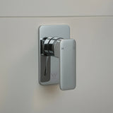 Single Square Shower Bath Mixer Tap Bathroom WATERMARK Approved in Chrome