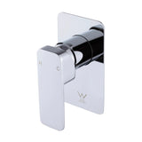 Single Square Shower Bath Mixer Tap Bathroom WATERMARK Approved in Chrome