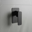 Single Square Shower Bath Mixer Tap Bathroom WATERMARK Approved in Black