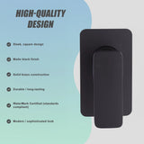 Single Square Shower Bath Mixer Tap Bathroom WATERMARK Approved in Black