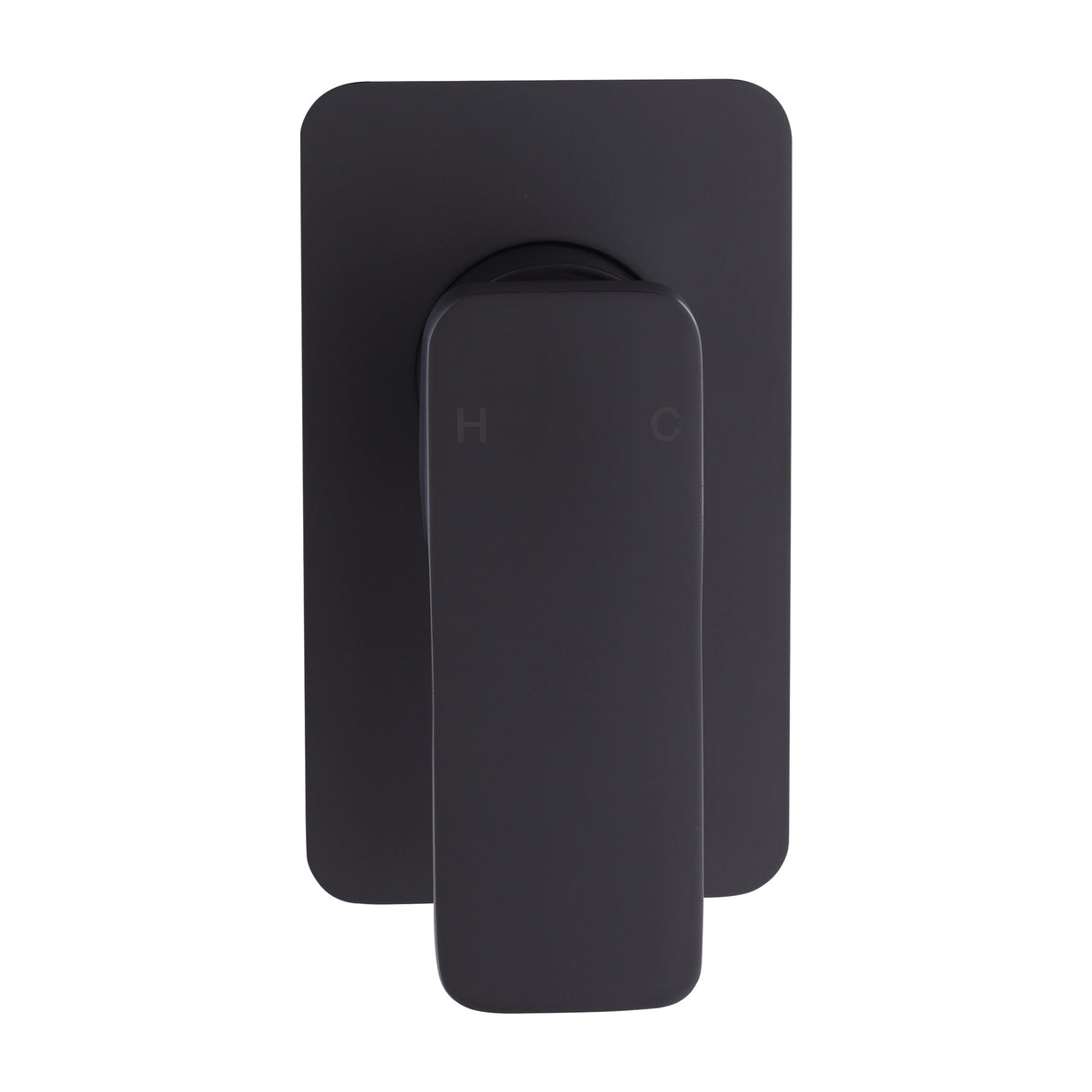Single Square Shower Bath Mixer Tap Bathroom WATERMARK Approved in Black
