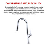 Kitchen Laundry Bathroom Basin Sink Pull Out Mixer Tap Faucet in Chrome