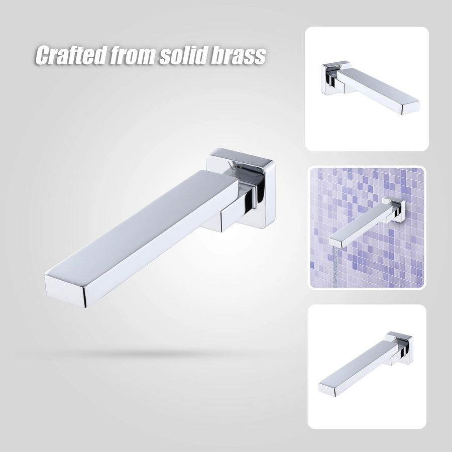 Bath In Wall Swivel Spout in Polished Chrome Finish
