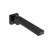 Bath In Wall Swivel Spout in Matte Black - Side View