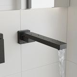 Bath In Wall Swivel Spout in Matte Black - 45-Degree Angle