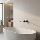 Bath In Wall Swivel Spout in Matte Black - Close-Up Angle