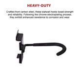 Garage Slatwall Retail Store Display Wall Mount Storage J Hooks - Low Angle