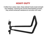 Garage Slatwall Retail Store Display Wall Mount Storage Deep Loop Hooks - Close-Up Angle