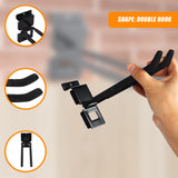 Garage Slatwall Retail Store Display Wall Mount Storage Double Hooks - Close-Up Angle