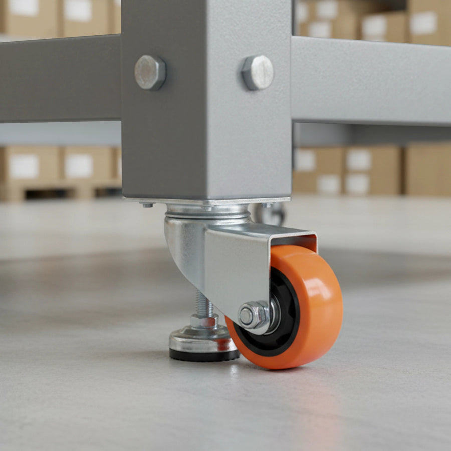 Leveling Casters Swivel Wheels Set of 4, 360 kg Total Load Capacity