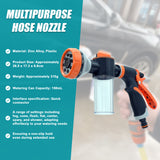 Garden Hose Nozzle Pet Shower Car Wash Leak-Proof Hose Hand Sprayer Switch - Rear View