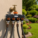 4-Way Water Distributor Garden Irrigation - Front View