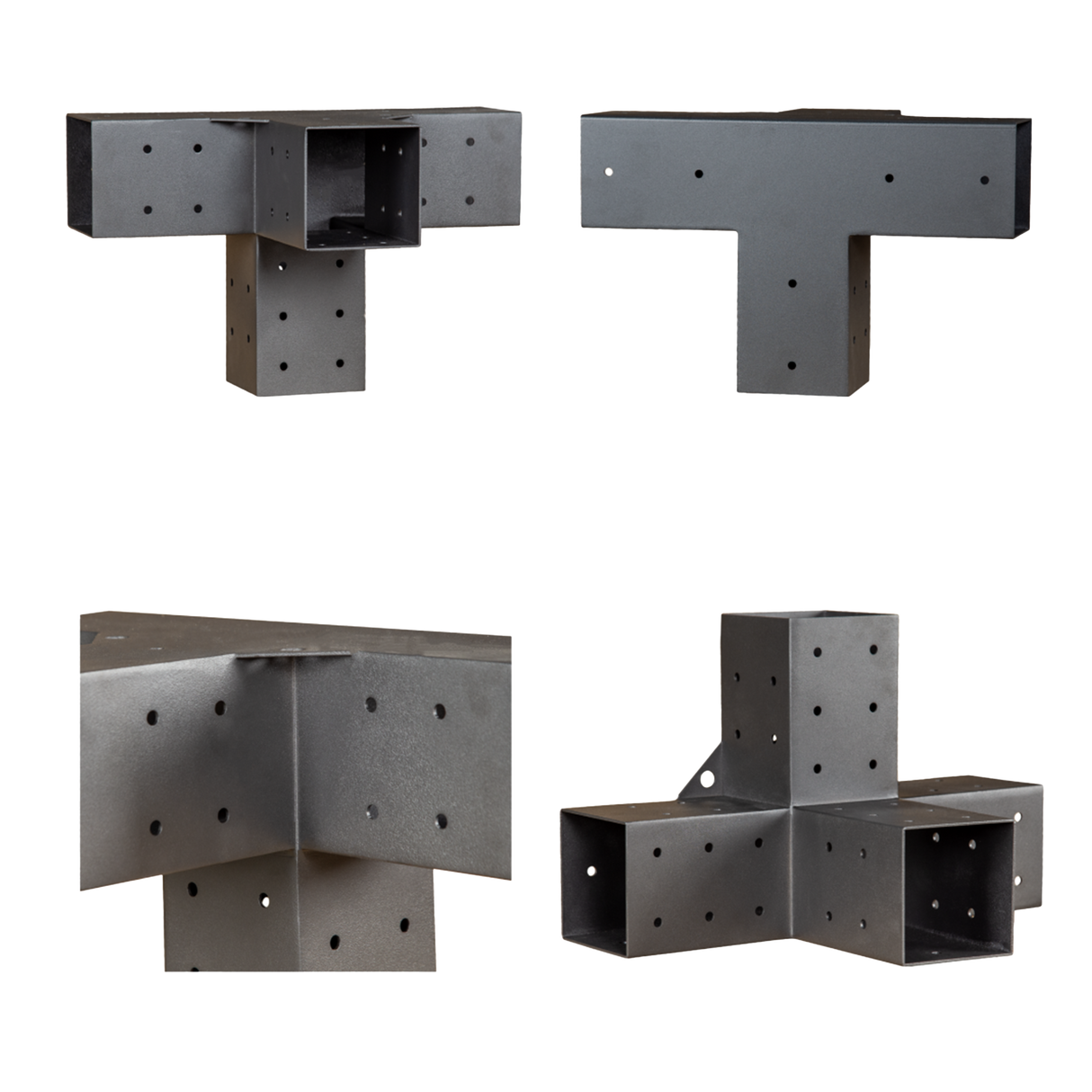 Roof Pergola Gazebo Shed Matte Black Steel Brackets and Black Screen DIY Kits