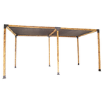 Roof Pergola Gazebo Shed Matte Black Steel Brackets and Black Screen DIY Kits
