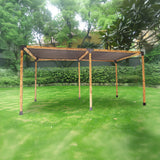 Roof Pergola Gazebo Shed Matte Black Steel Brackets and Black Screen DIY Kits