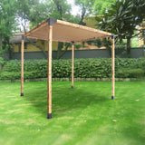 Roof Pergola Gazebo Shed Matte Black Steel Brackets and Coffee Screen DIY Kits - Extra Image