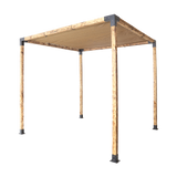 Roof Pergola Gazebo Shed Matte Black Steel Brackets and Coffee Screen DIY Kits