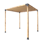 Roof Pergola Gazebo Shed Matte Black Steel Brackets and Coffee Screen DIY Kits