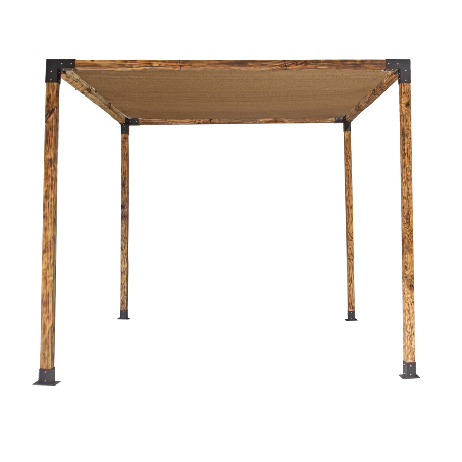 Roof Pergola Gazebo Shed Matte Black Steel Brackets and Coffee Screen DIY Kits