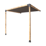 Roof Pergola Gazebo Shed Matte Black Steel Brackets and Black Screen DIY Kits - 45-Degree Angle