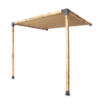 Roof Pergola Gazebo Shed Matte Black Steel Brackets and Coffee Screen DIY Kits