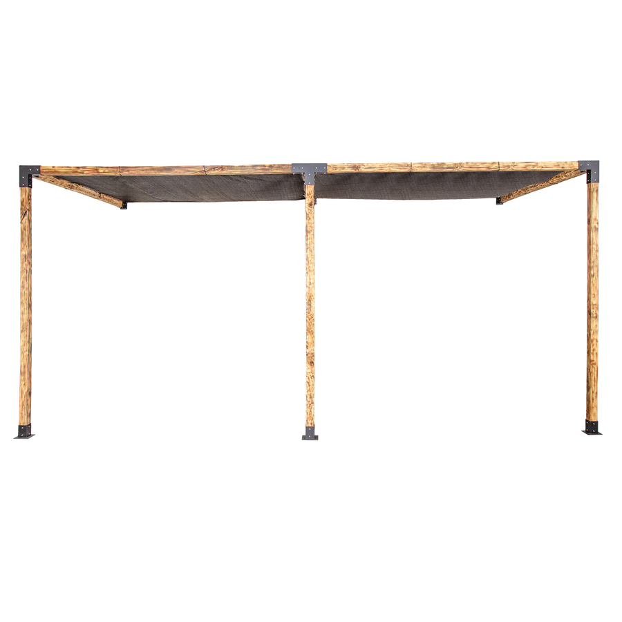 Roof Pergola Gazebo Shed Matte Black Steel Brackets and Black Screens DIY Kits