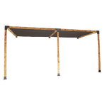 Roof Pergola Gazebo Shed Matte Black Steel Brackets and Black Screens DIY Kits