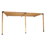 Roof Pergola Gazebo Shed Matte Black Steel Brackets and Coffee Screens DIY Kits