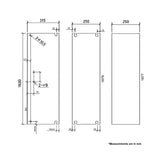 40mm Adjustable Contemporary Wall to Wall Chrome Sliding Shower Screen 86-90cm