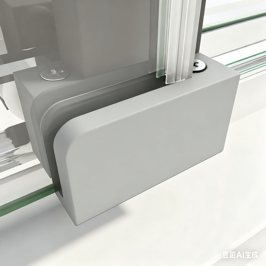 40mm Adjustable Contemporary Wall to Wall Chrome Sliding Shower Screen - 116-120cm