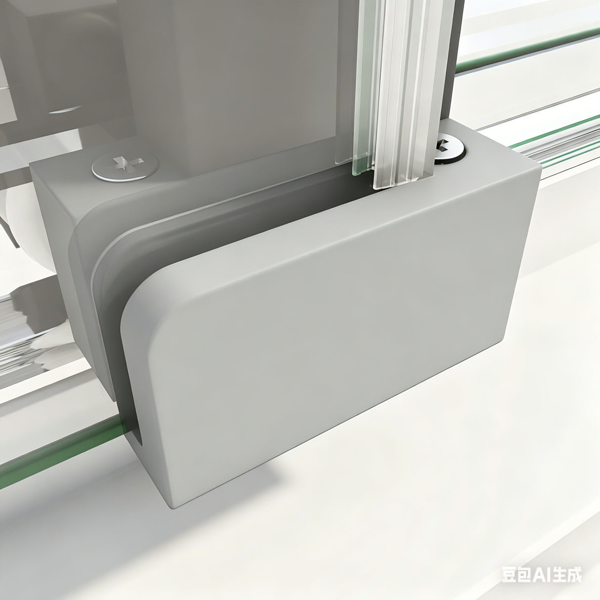 40mm Adjustable Contemporary Wall to Wall Chrome Sliding Shower Screen - 116-120cm