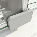 40mm Adjustable Contemporary Corner Sliding Chrome Shower Screen 120x101cm