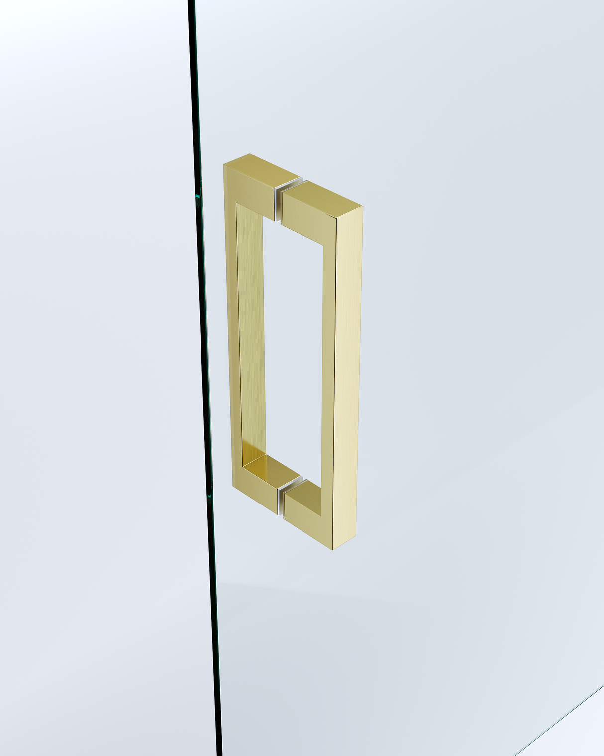 Adjustable 1000x1000mm Double Sliding Door Glass Shower Screen in Gold