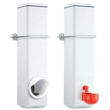 Chicken Bird Feeder Water Dispenser Automatic Waterer Poultry Food Drinker 4L - 45-Degree Angle