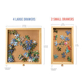 1500 Piece Rotating Wooden Jigsaw Puzzle Table 6 Drawers Board - Extra Image