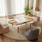 1500 Piece Rotating Wooden Jigsaw Puzzle Table 6 Drawers Board
