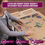 1500 Piece Rotating Wooden Jigsaw Puzzle Table 6 Drawers Board