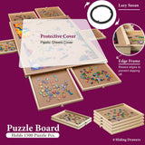 1500 Piece Rotating Wooden Jigsaw Puzzle Table 6 Drawers Board - Extra Image