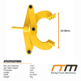 Steel Single Scissor Pallet Puller Clamp 1 Ton Capacity Pallet Grabber - Extra Image