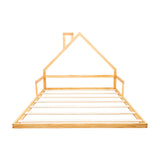 Pine Wood Floor Bed House Frame for Kids and Toddlers - Extra Image