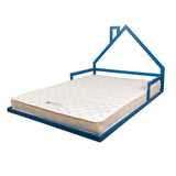 Pine Wood Floor Bed House Frame for Kids and Toddlers - Top-Down View
