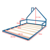 Pine Wood Floor Bed House Frame for Kids and Toddlers - Extra Image